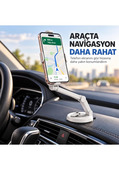 Vantuzlu Araç İçi Telefon Tutucu 360 Döner Stand Sp-34 2 Mixed
