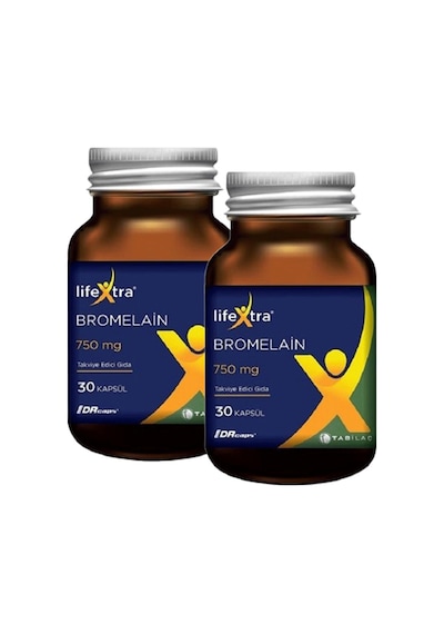Lifeextra Bromelain 750 mg 30 Kapsül 2 Adet