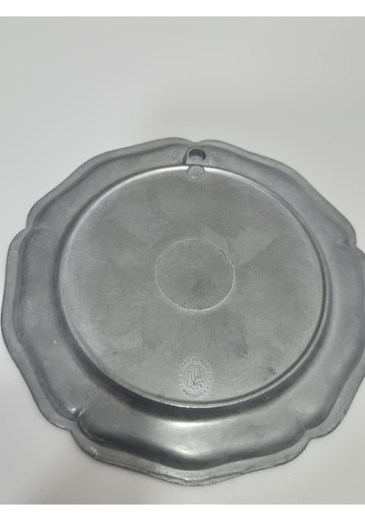 Vintage Zınn Çerçeveli Dekoratif Der Ewige Hochzeiter Temalı Duvar Tabağı 10cm 002