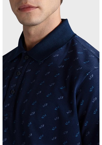 Paul & Shark Erkek Polo Yaka T Shirt 24411337 013 Lacivert Lacivert