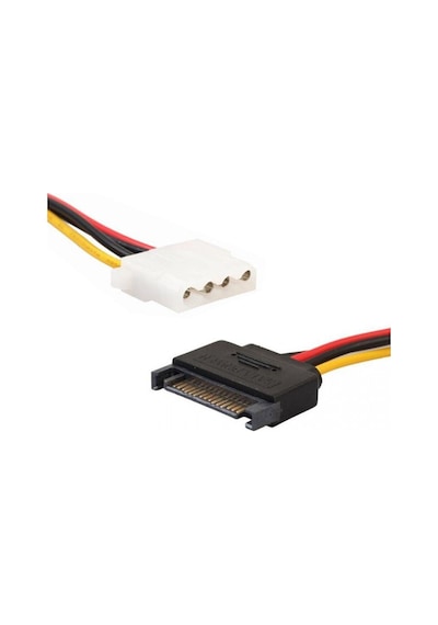 30 cm sata 15 pin erkek to 4 pin dişi molex power kablo