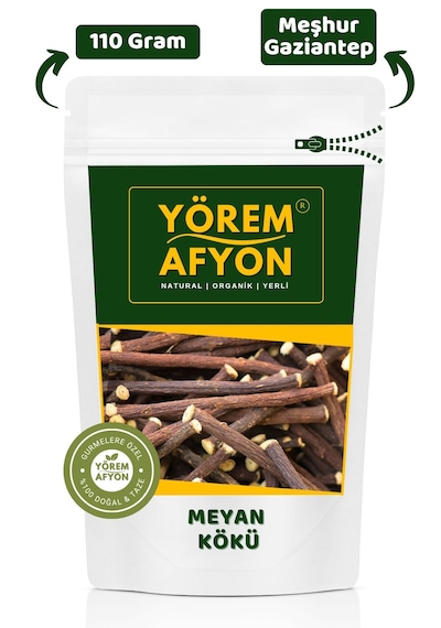 Yörem Afyon Meşhur Gaziantep Yerli Mahsul Meyan Kökü, Tatlı Kök 110gr.