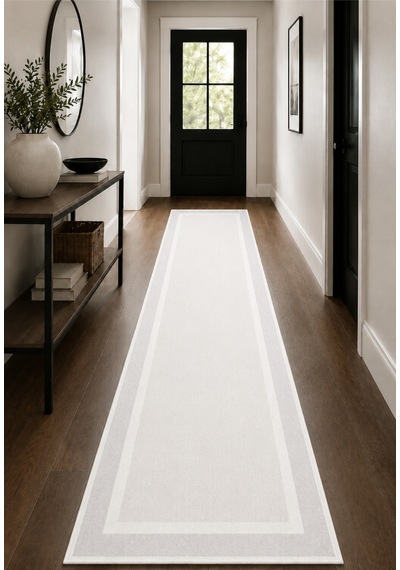 Modern Sisal 8001 Beyaz Leke Tutmayan Kaymaz Taban Salon Mutfak Koridor Balkon Halısı