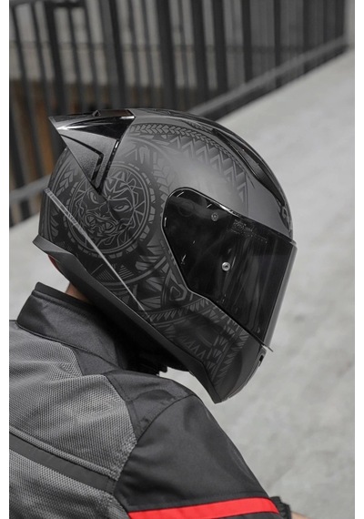 Rapıd 2 Race Takaroa Mat Siyah Kask Siyah