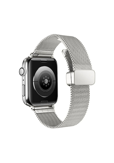 Apple Uyumlu  Watch 40 MM Kordon Klipsli Metal Hasır Kordon 85