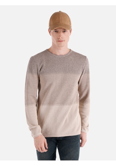 Colin's Colins Regular Fit Triko Bej Erkek Kazak Cl1064867 Bej