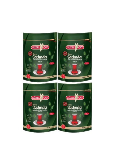 Güzel Çay Tam Tadında 40 Gr 25 Adet 1000 Gr X 4 Adet
