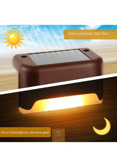 Technojet Solar Güneş Enerjili Şarj Edilen Köşebent Merdiven Vera (546888743)