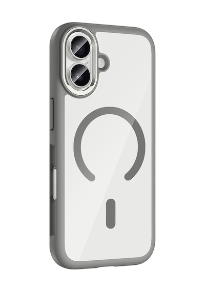Apple Uyumlu iPhone 17 Kılıf M-safe Şarj Özellikli Metal Kamera Çerçeveli Zore Tiko Kapak Mavi