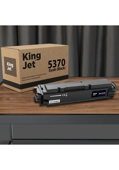 Kingjet Kyocera Tk-5370 Uyumlu Standart Kapasiteli Siyah Black Uyumlu, Toner Çipli
