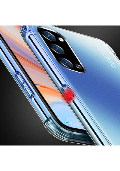 Oppo Reno 4 Kilif Köse Korumali Seffaf Silikon Kapak 404773844