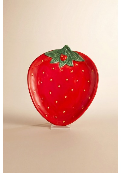 Karaca Strawberry Pasta Tabağı 20 Cm Kırmızı