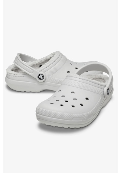 Crocs Classic Lined Clog Unisex Sandalet Gri