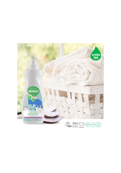 Siveno %100 Doğal Çamaşır Suyu Bitkisel Lavanta Çay Ağacı Tüm Yüzey ve Kumaşlarda 700 ML
