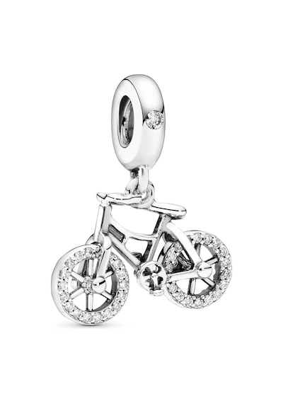 Nur Silver Sallantılı Bisiklet Gümüş Charm Nur-bl12478