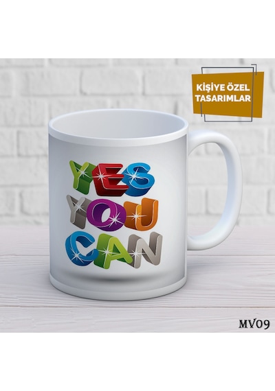 Kişiye Özel Kupa Motivasyon İsimli & Fotoğraflı Premium Hediye Bardak Now Or Never Beyaz