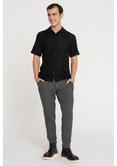 Jack & Jones Erkek Eşofman Altı - Tace - 12268444 Dark Grey Melange