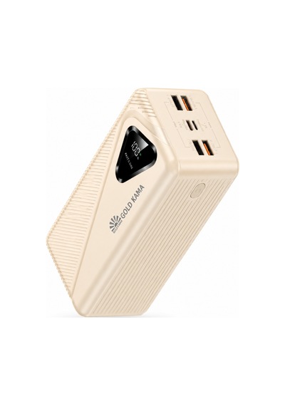 50000 Mah Akıllı Çip Korumalı Güç Deposu - 22.5w Ultra Hızlı Taşınabilir Şarj Cihazı Bej