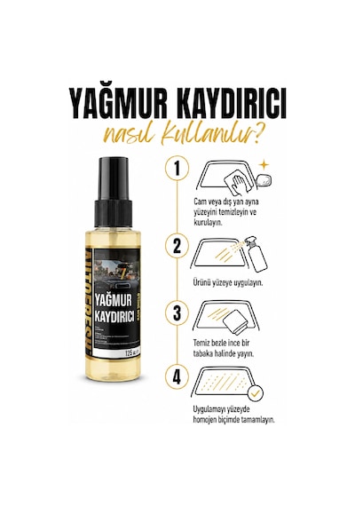 Kışlık 3'lü Oto Bakım Sprey Set Buğu Önleyici Buz Cözücü Yağmur Kaydırıcı 3x125ml
