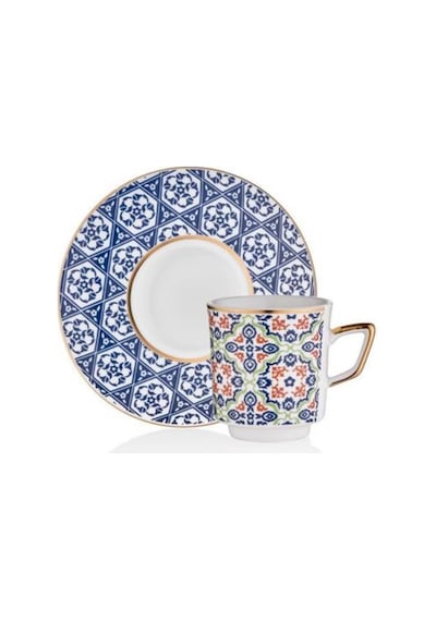 Decorium M00705 Kahve Fincan Takımı 12 Parça Mahza Çok Renkli