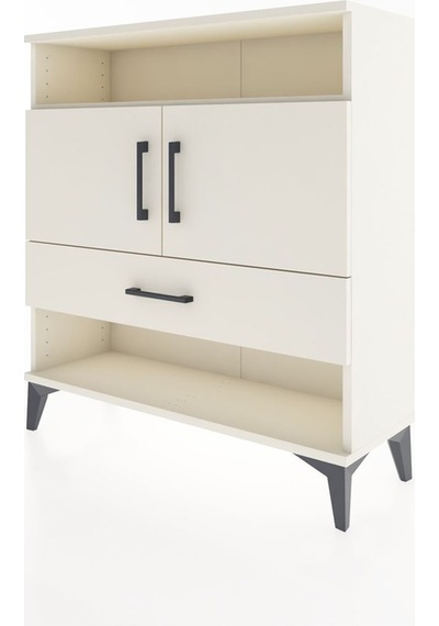 Arges Şifonyer 3 Raflı Tek Çekmeceli 2 Kapaklı 88x30x96 Aytaşı-aytaşı Aytası