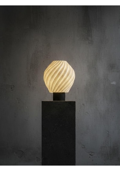Designobee Lalezar Mermer Görünümlü Lamba- Modern Masa Ve Gece Lambası Ambiyans Lambası, Dekoratif Led Abajur,