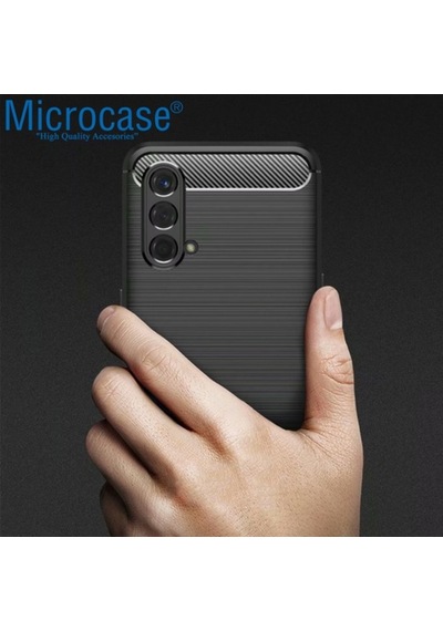 Oneplus Nord Ce 5G Brushed Carbon Fiber Silikon Kilif - Siyah 511972827