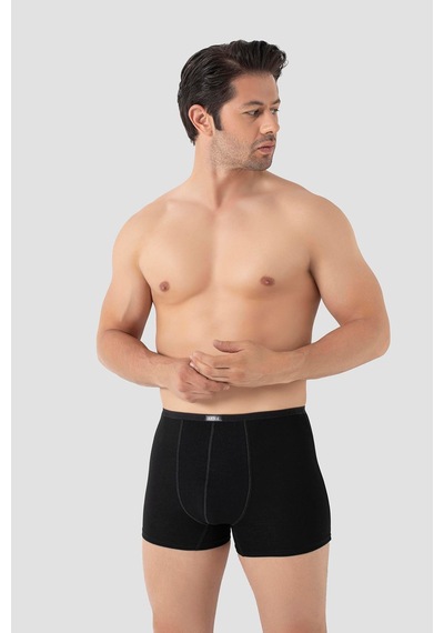 Arma Yıldız Erkek İnce Bel Lastikli Bambu Boxer Siyah 5'li Paket Siyah