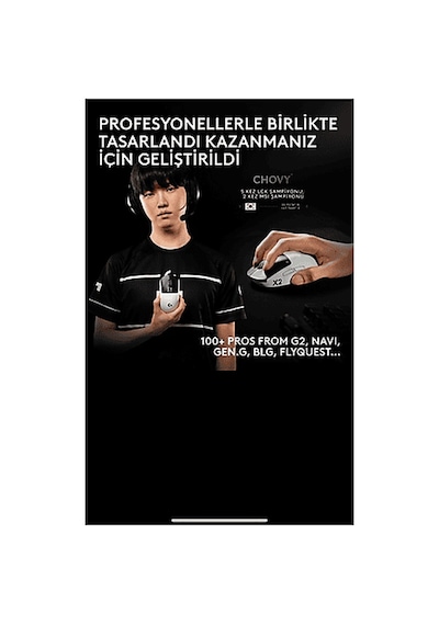 Logitech G Pro X2 Superstrike Kablosuz Oyuncu Mouse
