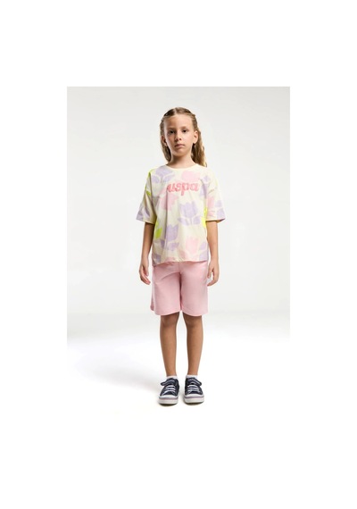 U.S. Polo Assn. Kız Çocuk Bermuda Takım - Limon Limon