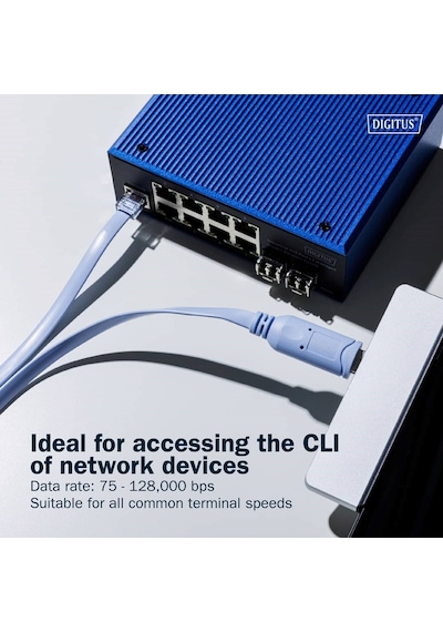 Dıgıtus Usb 2.0 - Rj45 Konsol Adaptör Kablosu, Ftdı Yonga Seti, 180 Cm