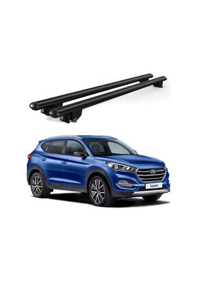 Kanca Hyundai Tucson 2018 Ve Sonrası Uyumlu Siyah Kilitli Ara Atkı 120cm Port Bagaj Tavan Barı