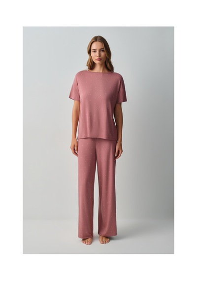 Suwen Bliss Pijama Takımı Wsh105100201458 Gül