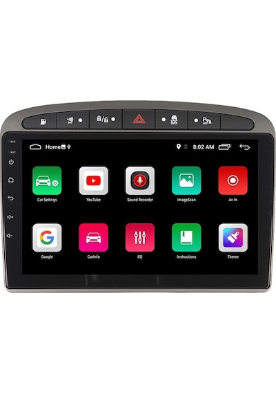 Cadence Peugeot 308 Android 6gb Ram 128gb Rom 8 Çekirdek Carplay Navigasyon Multimedya Ön Ve Geri Görüş Kameralı 9"