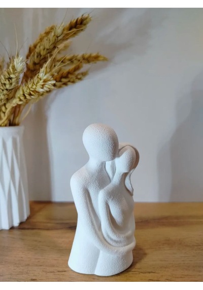 Soyut Sevgi Heykeli Minimalist & Anlam Yüklü Dekoratif Figür
