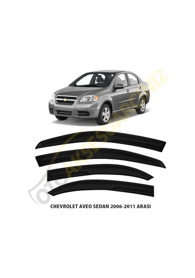 Chevrolet Aveo Sedan 06-10 Arası 4 Lü Takım Mugen Cam Rüzgarlığı