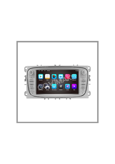 Govimaks Ford Connect-mondeo-focus Uyumlu Oval Gri 4 Gb Ram 64 Gb Hafıza Androıd Multımedıa Teyp 7"