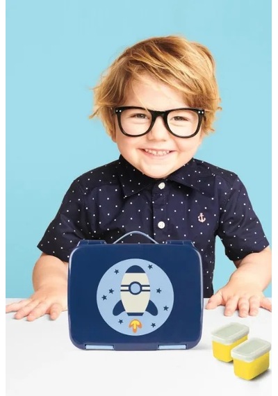 Skip Hop Spark Style Bento Beslenme Kutusu Roket Şeffaf