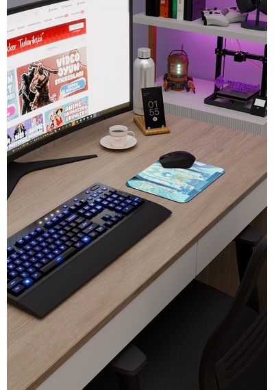 Venti Genshin Impact Anime Gacha V3 - 22x18 Gaming Mouse Pad Fare Altlığı