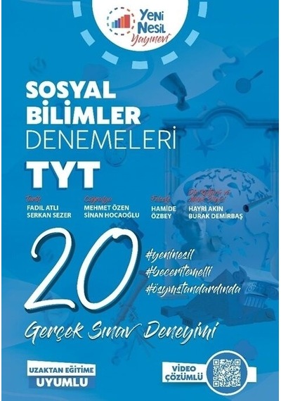 Yeni Nesil Yayınları Tyt Sosyal Bilimler 20 Deneme Sınavı Video Ç