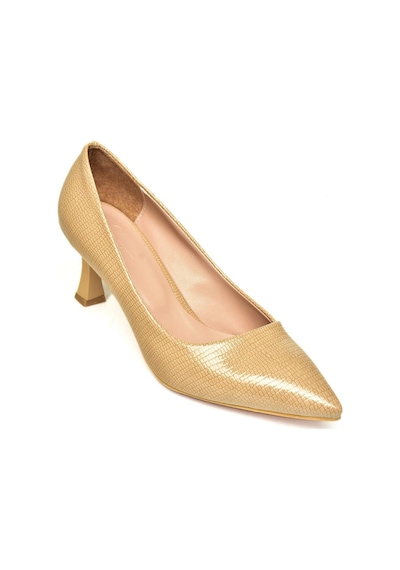 Fox Shoes U676030008 Ten Rugan Alçak Topuklu Kadın Ayakkabı Ten
