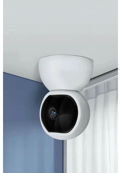 Thentech Tavana Duvara Sabitlenebilir Masaüstü Kullanılabilir Ip Kamera 360 Derece Dönen Wıfı Güvenlik Kamera