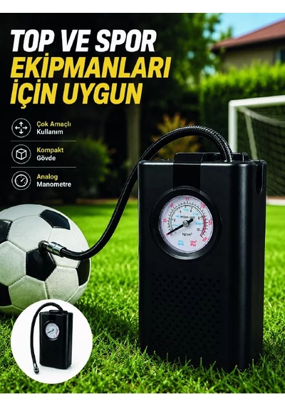 Çok Amaçlı Taşınabilir Hava Pompası Araç Bisiklet Top Lastik Şişirme Pompası 1