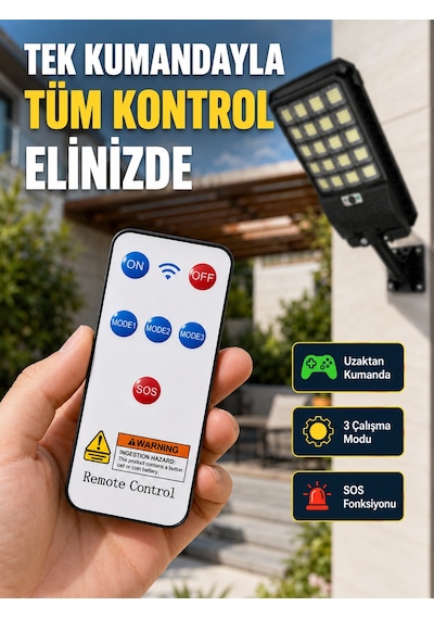 Güneş Enerjili Led Duvar Ve Direk Lambası Suya Dayanıklı Akıllı Aydınlatma Standart