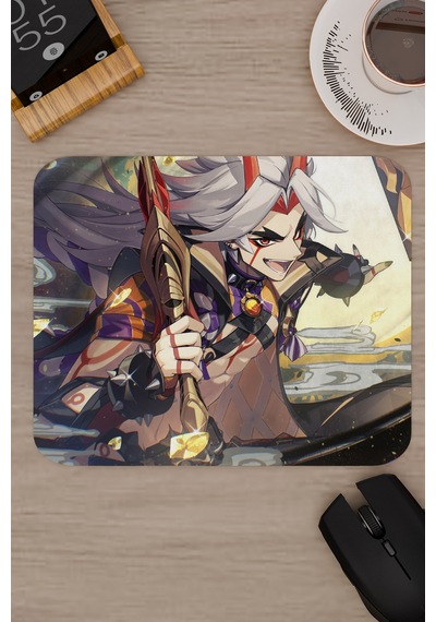 Itto Genshin Impact Anime Gacha V3 - 22x18 Gaming Mouse Pad Fare Altlığı
