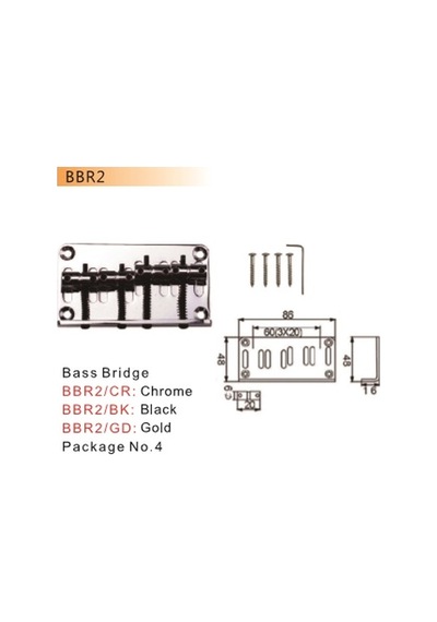 Valencia Bbr2bk Dr.parts Bas Köprü Siyah 86x48 Valencia Dr.par