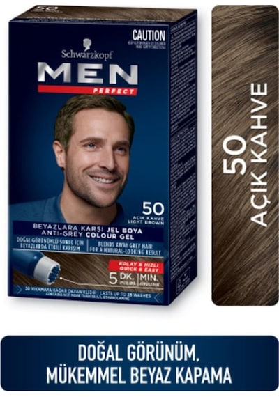 Schwarzkopf Men Perfect Erkek Saç Boyası 50 Açık Kahve
