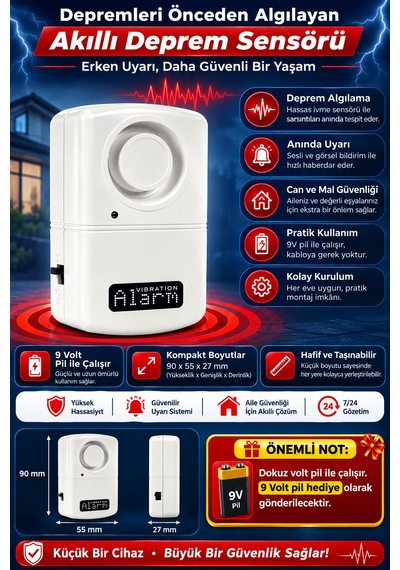 Goldenbee Akıllı Deprem Sensörü Gld-110