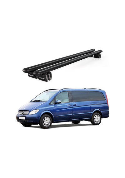 Pençe Mercedes-benz Viano W639 2003-2014 Uyumlu Siyah Ara Atkı 135cm Port Bagaj Tavan Barı