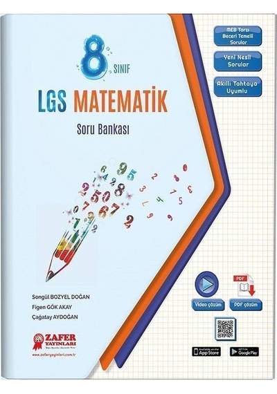 Zafer 8. Sınıf LGS Matematik Soru Bankası Zafer Yayınları N11.11196